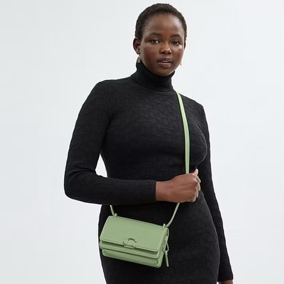 Coach 1941 Bandit Crossbody Bag in Minotone Pale Pistachio Luxe Calf Leather NWT - Picture 7 of 14